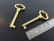 🔑 brass finish grandfather clock door key set of 2 for howard miller - enhanced seo логотип