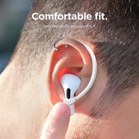 img 1 attached to 🎧 Enhance Your Apple AirPods Pro Experience: IVC Ear Hooks in White