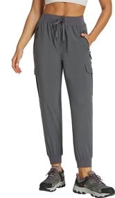 img 3 attached to 🩳 Lightweight Quick Dry Sweatpants for Women - SPECIALMAGIC Hiking Cargo Jogger Pants with Pockets