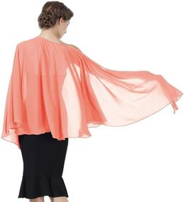 img 4 attached to Shawls Chiffon Wedding Evening Dresses Women's Accessories in Scarves & Wraps