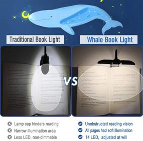 img 3 attached to 📚 Vekkia 14 LED Rechargeable Book-Light for Reading in Bed at Night, Warm/White Reading Light with Clamp, Adjustable 180° Mini Clip on Light, Featherweight Eye-Friendly Book Light Ideal for Bookworms & Kids