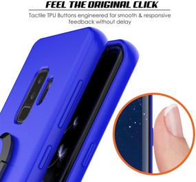 img 2 attached to 📱 Samsung Galaxy S9 Plus Телевизор покрывает Punkcase Magnetix, Защитный ТПУ чехол с подставкой, Кольцевым держателем, Металлической пластиной и Защитной пленкой PunkShield - Синий