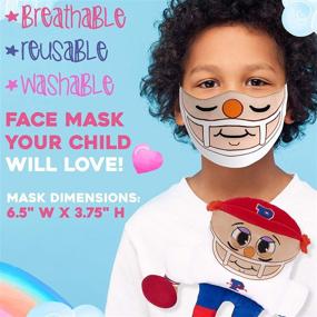 img 1 attached to Masks ‘N Pals: Pillow People Pros Quarterback Doll Toy Set with Matching Face Mask – Breathable, Reusable Fabric for Kids Ages 3+