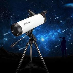 img 3 attached to 🌌 Explore the Stars with the Telescope 114AZ Newtonian Reflector Telescope: Perfect Gift for Kids and Adults, Complete with Cellphone Adapter & 1.25 Inch 13% T Moon Filter