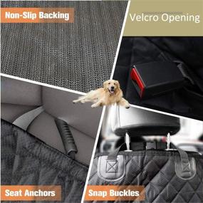 img 3 attached to 🐶 AURIONO Dog Car Seat Cover: 100% Waterproof Pet Seat Cover for Cars, Trucks & SUVs