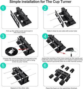 img 2 attached to Улучшите свою игру в ремеслах с 6 стаканами для крафтов Tumbler - Ultimate Multi Cup Spinner Machine Kit для DIY Glitter Epoxy Crafts Tumblers!