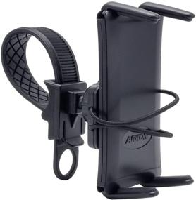 img 4 attached to Arkon Bike Handlebar Phone Strap Mount - iPhone XS Max, XS, XR, X, 8, Galaxy Note 9, 8, S10, S9 - Retail Black