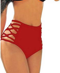 img 4 attached to CROSS1946 Waisted Strappy Tankini Swimsuit Women's Clothing for Swimsuits & Cover Ups