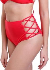 img 3 attached to CROSS1946 Waisted Strappy Tankini Swimsuit Women's Clothing for Swimsuits & Cover Ups