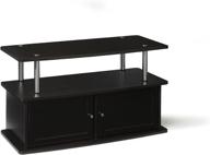 📺 espresso tv stand with 2 cabinets by convenience concepts designs2go логотип