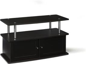 img 3 attached to 📺 Espresso TV Stand with 2 Cabinets by Convenience Concepts Designs2Go