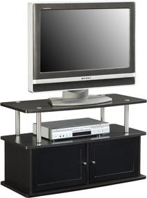 img 2 attached to 📺 Espresso TV Stand with 2 Cabinets by Convenience Concepts Designs2Go