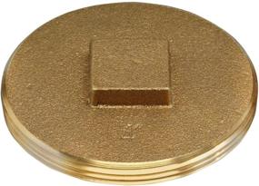 img 1 attached to 🚿 Premium Oatey 42374 Cleanout 4 Inch Brass - Ultimate Drain Cleaning Solution