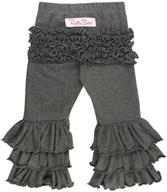 everyday ruffle girls' clothing - rufflebutts little charcoal logo