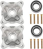 🔧 high-quality wheel hub service kit for 2008-2014 polaris rzr 800 efi with 44mm id studs bearings - front left right replacement (replaces# 5137219, 3514699, 7518654) logo