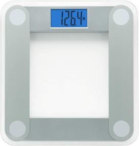 img 4 attached to EatSmart Products Clear Digital Bathroom Scale with Extra 📏 Large Lighted Display and Free Body Tape Measure, One Size