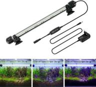 🐠 aquariumbasics led aquarium light with timer and dimming function - 11 inch- auto on/off, submersible white and blue led aquarium plant light logo