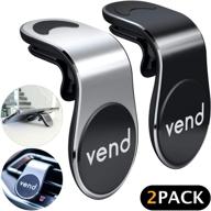 📱 universal car phone holder for iphone, samsung, nokia, lg, sony, huawei, and all smartphones - easy handheld magnetic car mount for air vent logo