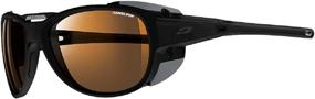 img 1 attached to Julbo Explorer 2.0 Mountaineering Glacier Sunglasses - Camel - Matte Black/Black, One Size: Ultimate Eye Protection for Adventurers