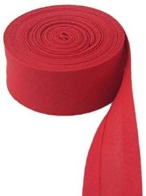 img 1 attached to 🎀 Mangocore Bias Binding Tape - 100% Cotton, Width: 1 inch (25mm), Length: 30 yards - Red, Various Colors Available - Wholesale DIY Garment Accessories