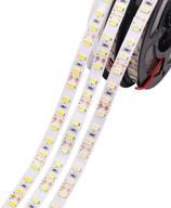 🔆 marswall led strip cri ra 95 smd5630 16.4ft(5m) 300leds 60leds/m dc12v 10mm white pcb flexible ribbon strip with adhesive tape non-waterproof for superior natural white lighting at 4500k логотип