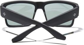 img 1 attached to Spy Optic Unisex Cyrus Soft Matte Black/Happy Grey Green Polar Sunglasses: Sleek Style and Enhanced Vision