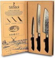 🔪 silislick ergonomic blades 3 piece knife set – designed for durability and precision slicing logo