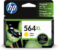 🖨️ hp 564xl yellow ink cartridge for hp deskjet & officejet series - compatible with c6300, 6500, 7500 & more! logo