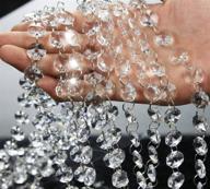 16.5 feet clear crystal beads chandelier chain for elegant christmas wedding party decorations, diy jewelry making, and craft projects logo