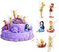 🧚 hystyle 6 pcs fairies miniature pvc figure collection playset doll toy - a joyful addition to your fairy-themed crafts, dollhouses, and cakes! logo