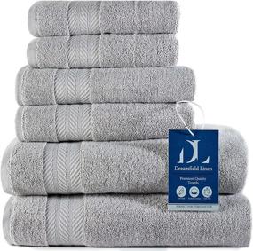 img 4 attached to 🛀 Luxury Turkish Bath Towel Set - Double Ring Spun 100% Turkish Cotton Ultra Soft and Absorbent Hotel & Spa Quality Towels for Bathroom - Includes 2 Bath Towels, 2 Hand Towels, 2 Washcloths