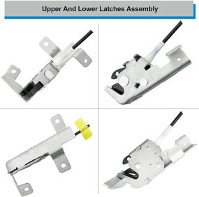 img 1 attached to 🔒 Ford F-150 Extended Cab Pickup Door Lock Latch & Cable Assembly for RH Passenger Upper and Lower Rear Side, 2004-2008 Models, Replaces 8L3Z-18264A00-B, 6L3Z-18264A00-B