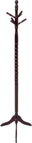 img 3 attached to 🎩 Frenchi Furniture Coaster Traditional Merlot Twisted Post Coat Rack, Dark Cherry Finish, Size: One