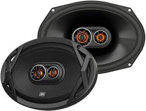 img 3 attached to 🔊 JBL Club 9630 480 Peak Power 6x9 3 ом Club Series 3-Way UV-Resistant Polypropylene Woofers Коаксиальные автомобильные аудио стерео динамики + решетки - комплект с наушниками Alphasonik