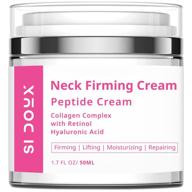 si doux neck firming cream: crepey skin treatment with retinol, hyaluronic acid - reduce fine lines, wrinkles & double chin (1.7 oz) logo