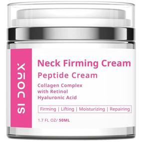 img 4 attached to Si Doux Neck Firming Cream: Crepey Skin Treatment with Retinol, Hyaluronic Acid - Reduce Fine Lines, Wrinkles & Double Chin (1.7 oz)