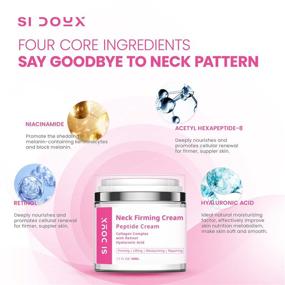 img 1 attached to Si Doux Neck Firming Cream: Crepey Skin Treatment with Retinol, Hyaluronic Acid - Reduce Fine Lines, Wrinkles & Double Chin (1.7 oz)