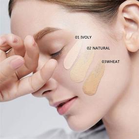 img 3 attached to 🍄 Mushroomhead Air Cushion CC Cream Flawless Foundation Natural BB Full Coverage Blemish Long-Lasting Waterproof, Multi-Function Beauty with Brush - 03 Wheat (Suntan)