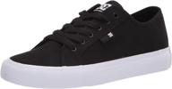 dc mens manual 👟 skate black athletic shoes for men логотип