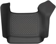 🚗 husky liners 83711: weatherbeater center hump floor mat, black - perfect fit for 2009-18 dodge ram 1500 & 2019 ram 1500 classic quad/standard cab, and 2010-18 ram 2500/3500 logo