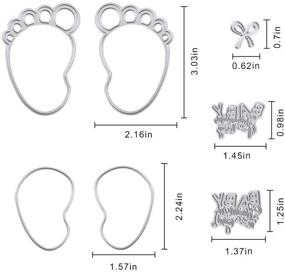 img 2 attached to 🔪 Metal Cutting Dies for DIY Scrapbooking: Baby Decoration & Embossing Stencils, Perfect for Decorative DIY Paper Card Making, Scrapbook Albums, Gifts - Metallic Die Cut