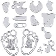 🔪 metal cutting dies for diy scrapbooking: baby decoration & embossing stencils, perfect for decorative diy paper card making, scrapbook albums, gifts - metallic die cut logo