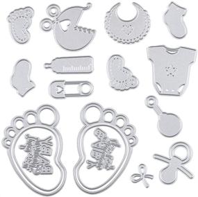 img 4 attached to 🔪 Metal Cutting Dies for DIY Scrapbooking: Baby Decoration & Embossing Stencils, Perfect for Decorative DIY Paper Card Making, Scrapbook Albums, Gifts - Metallic Die Cut