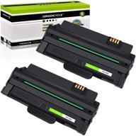 🖨️ greencycle 105l toner cartridge replacement for samsung mlt-d105l - compatible with ml-2525, ml-2580n, ml-1910, ml-1915, scx-4623f, scx-4623fw, sf-650, sf-650p printer - 2 pack, black logo