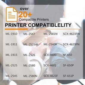 img 3 attached to 🖨️ GREENCYCLE 105L Toner Cartridge Replacement for Samsung MLT-D105L - Compatible with ML-2525, ML-2580n, ML-1910, ML-1915, SCX-4623F, SCX-4623FW, SF-650, SF-650P Printer - 2 Pack, Black