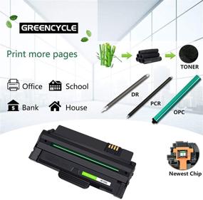 img 2 attached to 🖨️ GREENCYCLE 105L Toner Cartridge Replacement for Samsung MLT-D105L - Compatible with ML-2525, ML-2580n, ML-1910, ML-1915, SCX-4623F, SCX-4623FW, SF-650, SF-650P Printer - 2 Pack, Black