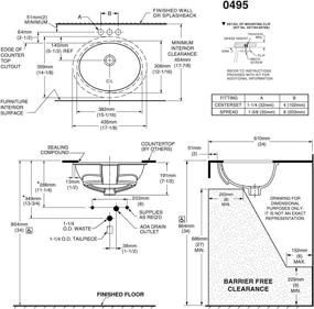 img 1 attached to American Standard 495221 020 Undermount Bathroom