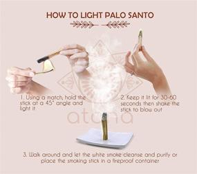img 1 attached to Atana Palo Santo Sticks: 7 Authentic Incense Sticks for Smudge, Cleansing, and Healing
