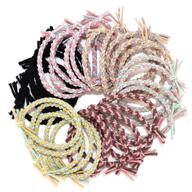 💇 cobahom 30 pcs hair elastics hair ties: high stretch hair band for secure ponytails, no metal design – men and women's ponytail holders logo