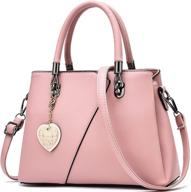 👜 stylish contrast color stitched leather handbags: top-handle bags for women - totes, satchels, and shoulder bags in elegant designs logo